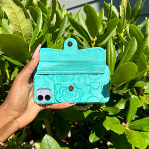 CANDY WALLET CASE - AQUA BLUE